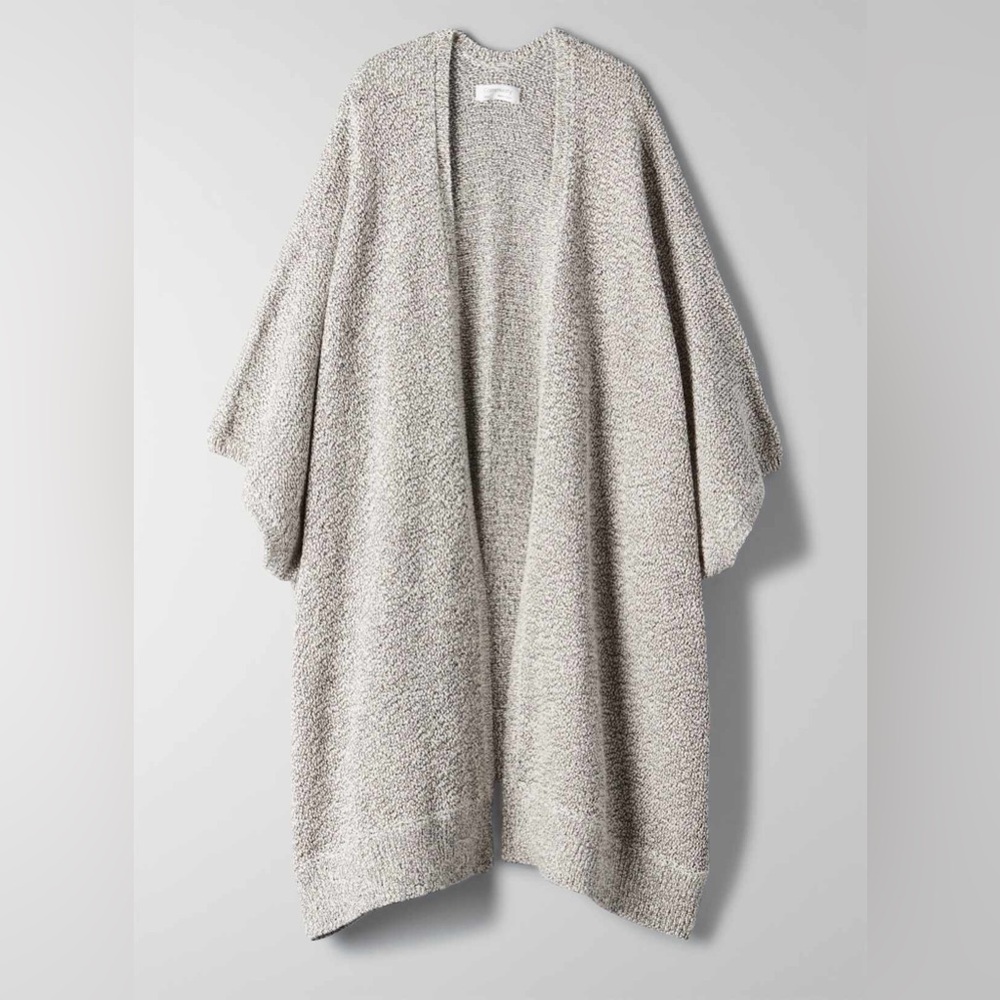 Aritzia Community Ionic Cape Cozy Relaxed Knit Oversized Spring Cardigan Sz XS - Picture 5 of 11